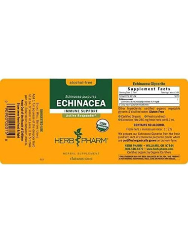 Extracto Líquido de Equinácea Orgánica Herb Pharm 118 ml