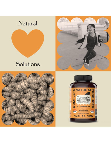 Gomitas de Cúrcuma y Jengibre Complete Natural 60 Unidades