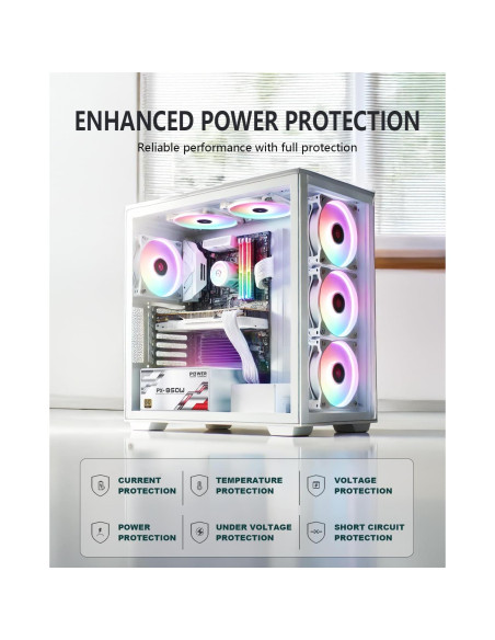 Fuente de Alimentación 850W POINWER Modular RGB 80 Plus Gold Fuente de Alimentación 850W POINWER Modular RGB 80 Plus Gold