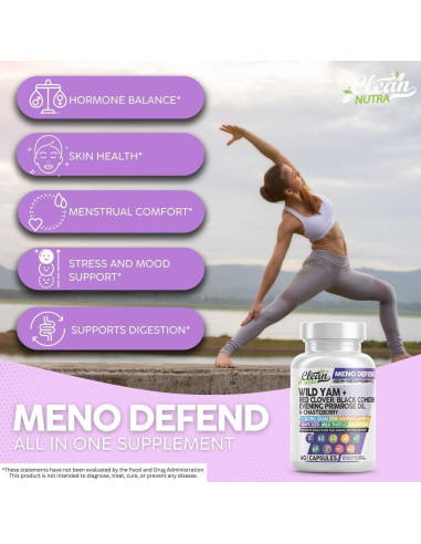 Cápsulas Clean Nutra de Raíz de Ñame Salvaje 60 Unidades