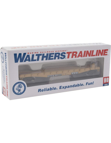 Carro plano Walthers HO 1:87 con ruedas RP-25