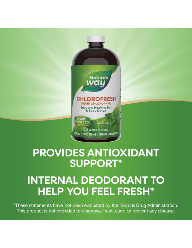 Clorofresh Nature's Way 473 ml - Clorofila Líquida Menta