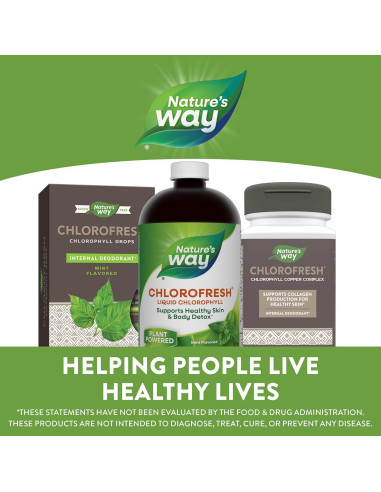 Clorofresh Nature's Way 473 ml - Clorofila Líquida Menta