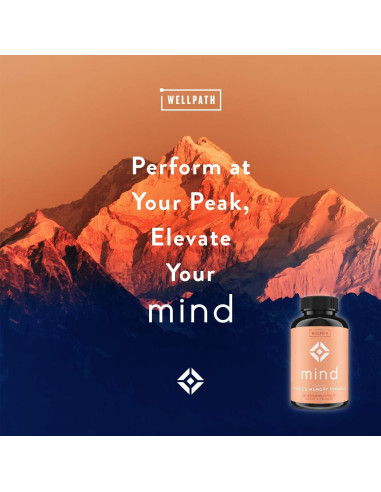 Suplemento Cerebral WellPath Mind 60 Cápsulas Veganas - Memoria y Concentración