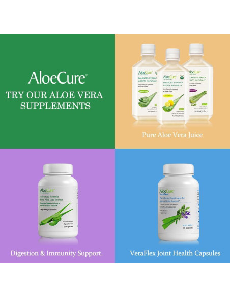 AloeCure Melatonina y Colágeno con Aloe Vera Orgánico - 30 Cápsulas AloeCure Melatonina y Colágeno con Aloe Vera Orgánico - 30 Cápsulas