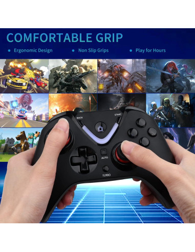 Controlador Inalámbrico Rotomoon XSX LC Joysticks ALPS Negro