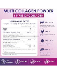 Polvo de Péptidos de Colágeno Múltiple Nature Target 35 Porciones 2