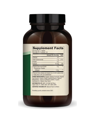 Colágeno de Caldo de Huesos Orgánico Dr. Mercola 30 Tabletas