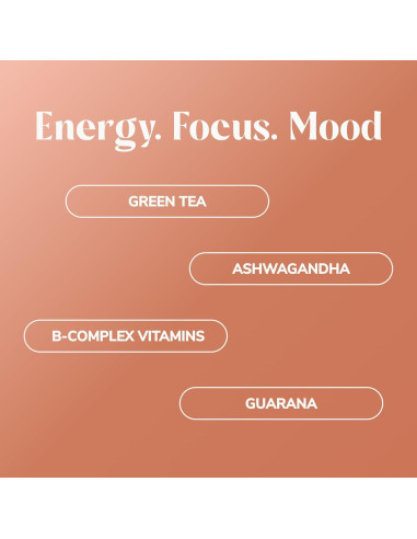 Polvo Energético Natural Rookie Wellness - 125 mg Cafeína, 15 Porciones