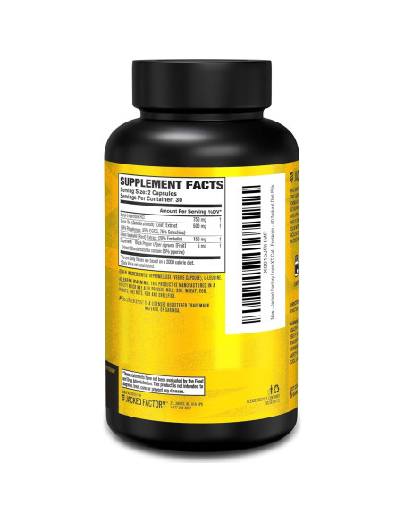 Jacked Factory Lean-XT Quemador de Grasa Sin Cafeína 60 Cápsulas Jacked Factory Lean-XT Quemador de Grasa Sin Cafeína 60 Cápsulas