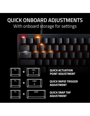 Teclado Gaming Razer Huntsman V3 Pro Mini 60% Negro