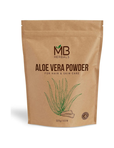 Polvo de Aloe Vera MB Herbals 227 g - Hidratante Natural Polvo de Aloe Vera MB Herbals 227 g - Hidratante Natural