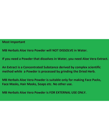 Polvo de Aloe Vera MB Herbals 227 g - Hidratante Natural Polvo de Aloe Vera MB Herbals 227 g - Hidratante Natural