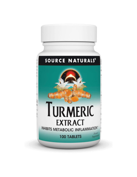 Extracto de Cúrcuma Source Naturals 100 Tabletas 95% Curcumina Extracto de Cúrcuma Source Naturals 100 Tabletas 95% Curcumina