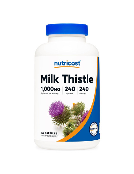 Nutricost Cardo Mariano 1000mg 240 Cápsulas Veganas 4:1 Nutricost Cardo Mariano 1000mg 240 Cápsulas Veganas 4:1
