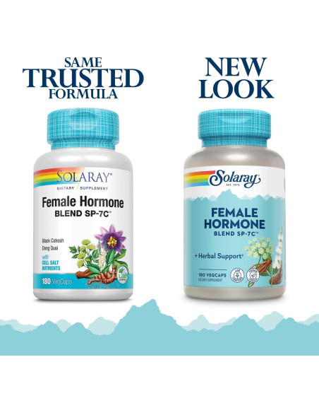 SOLARAY Mezcla de Hormonas Femeninas 180 VegCaps Herbal SOLARAY Mezcla de Hormonas Femeninas 180 VegCaps Herbal