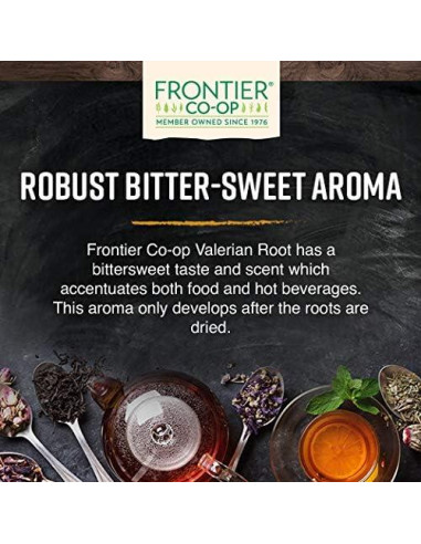 Raíz de Valeriana Orgánica Frontier Co-op 454g - Té y Suplementos