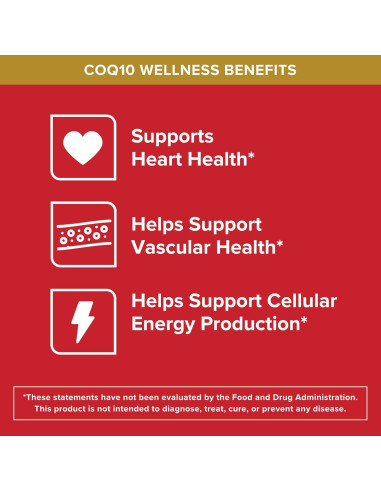 Suplemento CoQ10 Qunol 200mg Ultra Alta Absorción 60 Softgels