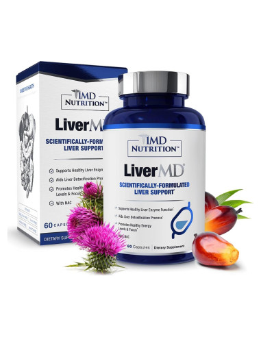 Suplemento Hepático 1MD Nutrition LiverMD - 60 Cápsulas