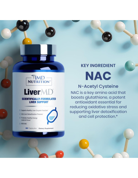Suplemento Hepático 1MD Nutrition LiverMD - 60 Cápsulas Suplemento Hepático 1MD Nutrition LiverMD - 60 Cápsulas