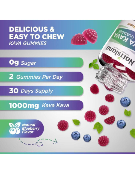 Gomitas de Kava Kava Natisland 60 Ct - Alivio Estrés Veganas Gomitas de Kava Kava Natisland 60 Ct - Alivio Estrés Veganas