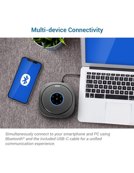 Altavoz de Conferencia Snom C300 Bluetooth 5.0 6 Micrófonos Altavoz de Conferencia Snom C300 Bluetooth 5.0 6 Micrófonos
