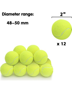 Paquete de 12 Pelotas de Tenis WookYumy para Perros Pequeños 2