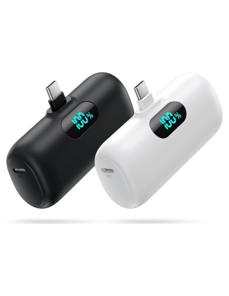 Cargador Portátil 5000mAh Swyop USB C con Pantalla LCD Cargador Portátil 5000mAh Swyop USB C con Pantalla LCD