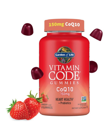 Gummies de CoQ10 Garden of Life 150 mg 60 unidades fresa