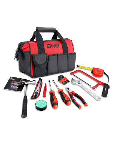 Kit de Herramientas de 19 Piezas DNA MOTORING Rojo