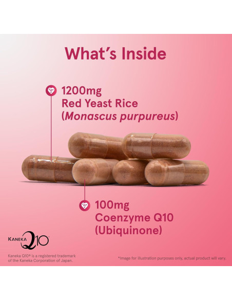 Suplemento Jarrow Formulas Arroz de Levadura Roja 1200 mg y Co-Q10 100 mg - 120 Cápsulas Vegetales Suplemento Jarrow Formulas Arroz de Levadura Roja 1200 mg y Co-Q10 100 mg - 120 Cápsulas Vegetales