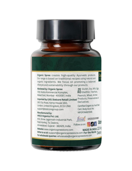 Tabletas de Tulsi Orgánico 120 tab | Albahaca Sagrada | USDA Tabletas de Tulsi Orgánico 120 tab | Albahaca Sagrada | USDA