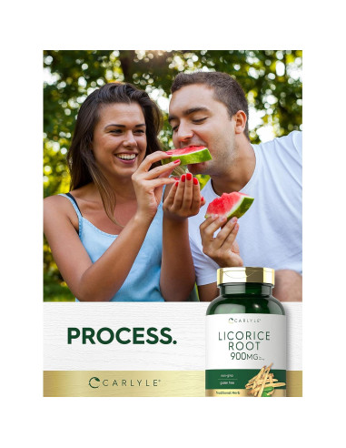Cápsulas de Raíz de Regaliz Carlyle 900mg - Suplemento Natural