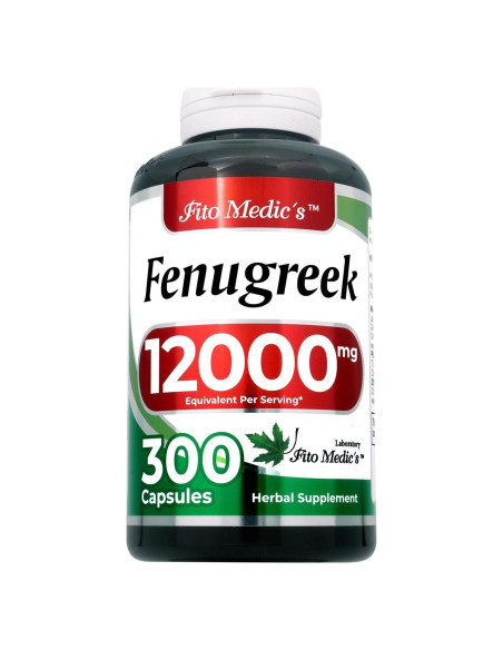 Cápsulas de Fenogreco FITO MEDIC'S 300 Unidades 12000 mg Cápsulas de Fenogreco FITO MEDIC'S 300 Unidades 12000 mg