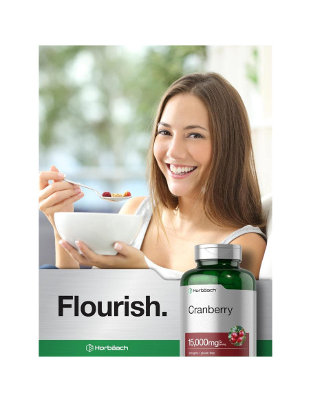 Píldoras de Arándano Horbach 15000mg + Vitamina C 250 Cápsulas Píldoras de Arándano Horbach 15000mg + Vitamina C 250 Cápsulas