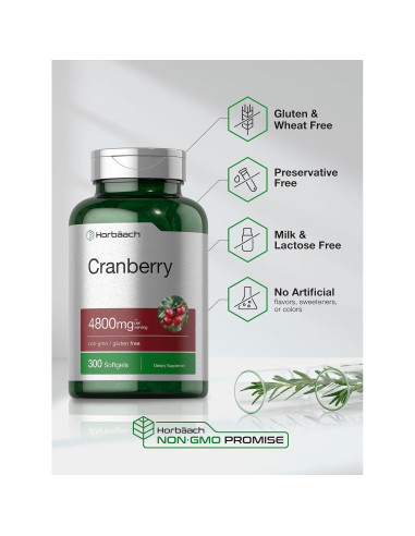 Píldoras de Arándano Horbach 4800mg - 300 Gelatinas Blandas