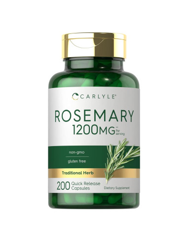 Cápsulas de Romero Carlyle 1200mg 200 Unidades Sin OGM Gluten