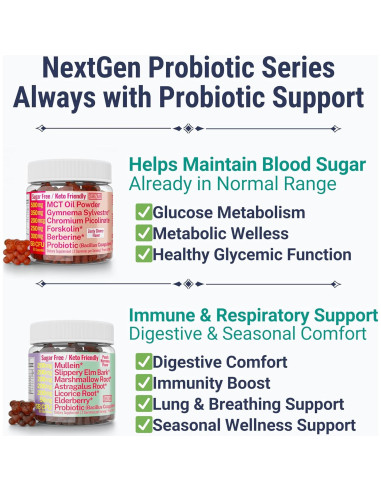 Gomitas Probioticas Shizam - Sin Azúcar, Veganas, Keto