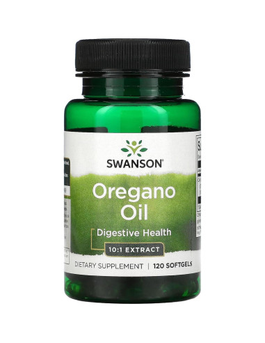 Extracto de Aceite de Orégano Swanson 10:1 - 120 Gelatinas Blandas