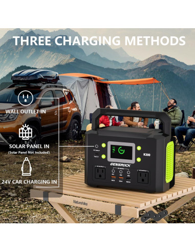 GENSROCK Estación Energía Portátil 300W 222Wh Camping