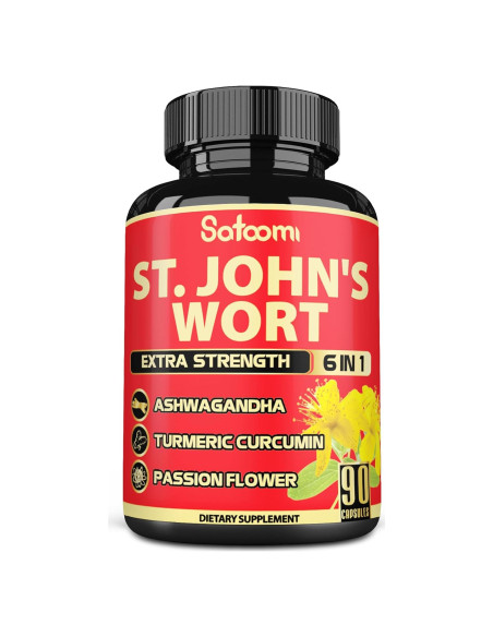 Cápsulas de Hierba de San Juan Satoomi 90 Veganas 5050 mg Cápsulas de Hierba de San Juan Satoomi 90 Veganas 5050 mg
