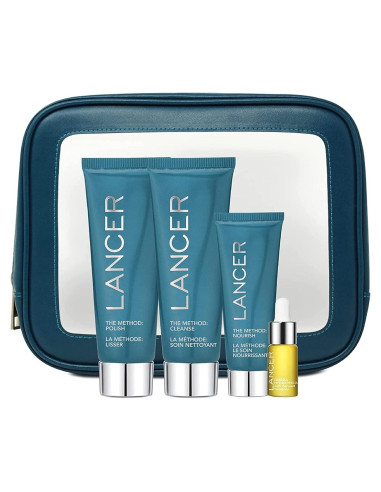Kit Facial Lancer 3 Pasos Exfoliante y Hidratante 27.99cm
