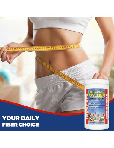 Yerba Prima Psyllium Orgánico 340g - Suplemento de Fibra Natural
