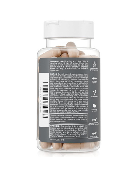 Suplemento de Fibra Vegano Pure for Men 60 Cápsulas Suplemento de Fibra Vegano Pure for Men 60 Cápsulas