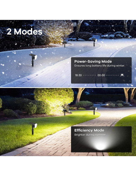 Luces Solares Linkind 60 LEDs IP67 para Jardín 4 Paquete Luces Solares Linkind 60 LEDs IP67 para Jardín 4 Paquete