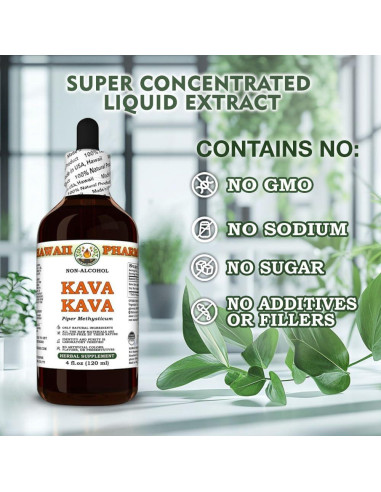 Extracto de Raíz de Kava Kava Hawaii Pharm 59 ml Natural