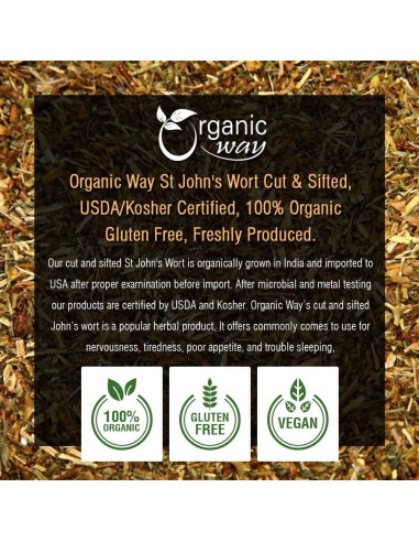 Té Herbal de Hierba de San Juan Orgánica Camomila 113.4g
