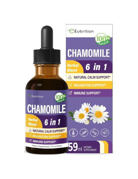 Extracto de Manzanilla Eubrition 60 ml - Suplemento Herbal Calmante Extracto de Manzanilla Eubrition 60 ml - Suplemento Herbal Calmante