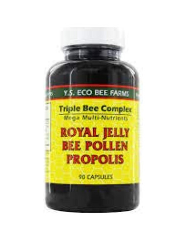 YS Organics Complejo Triple de Abeja - 180 Cápsulas - 2 Paquetes