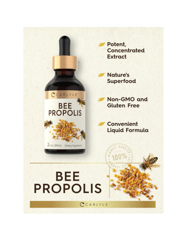 Extracto de Propolis de Abeja Carlyle 60 ml - Suplemento Sin OGM